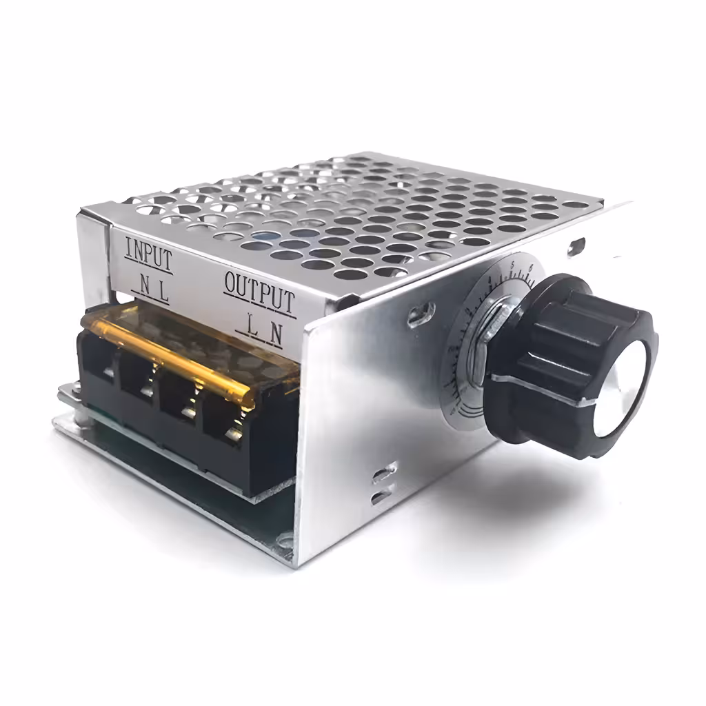 Variator de Tensiune 220V AC 4000W – Regulator Turație Motor Electric pentru Flex Ventilator Hotă Aspirator