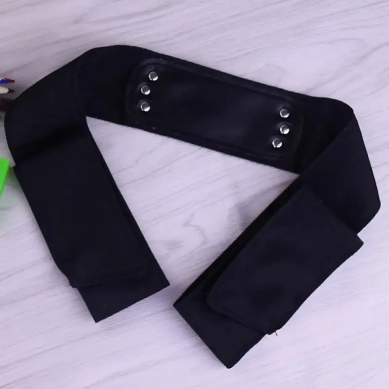 Bandana ninja Naruto cu aplicatie metalică și însemn Naruto