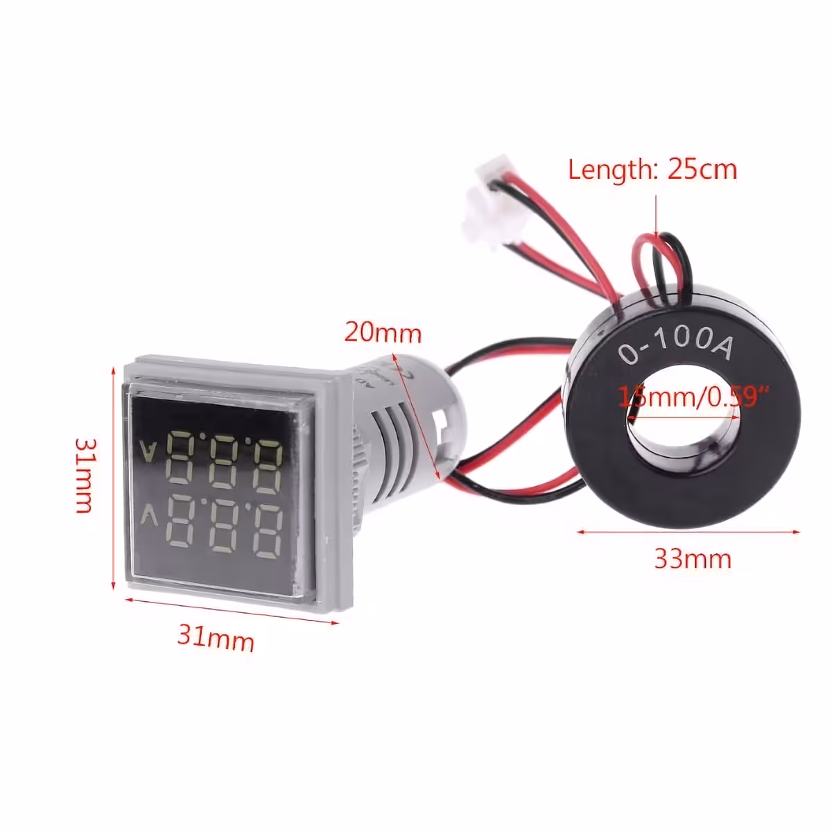 Imagine cu dimensiunile exacte ale contorului pentru panou