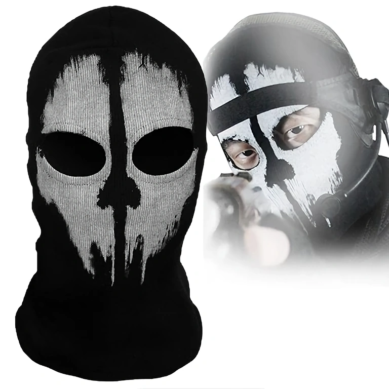 Masca personalizată Call of Duty Ghosts pentru activități outdoor paintball, airsoft și sporturi