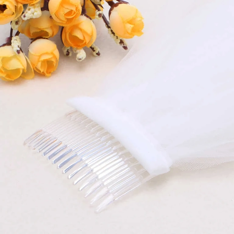 Voal lung tip catedrală, mireasă Voal spectaculos, lung, cu prindere pieptene – stil nuntă regală