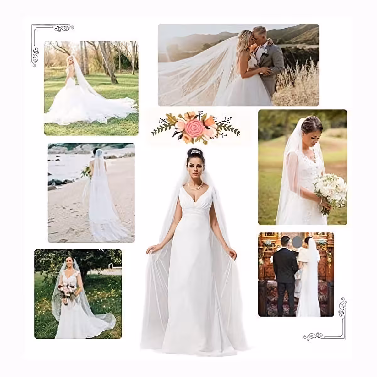 Voal fin și elegant, alb, perfect pentru rochii de mireasă deosebite