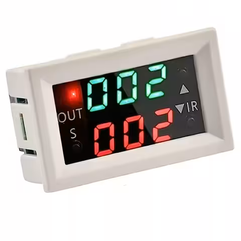 Modul Temporizator Releu Programabil 12V cu Display Digital – Timer Reglabil cu Întârziere, Buclă și Timp Dual