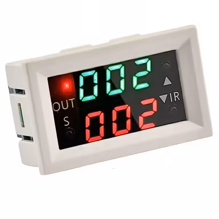 Modul Temporizator Releu Programabil 12V cu Display Digital – Timer Reglabil cu Întârziere, Buclă și Timp Dual