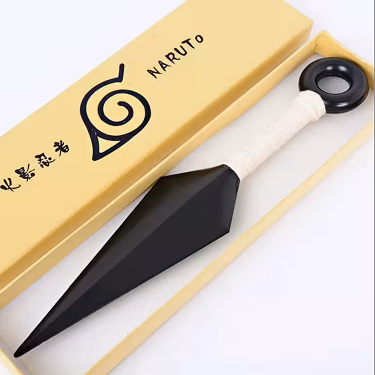 Cuțit Ninja Kunai Naruto – Replica Plastic ABS 1:1 pentru Fani Anime