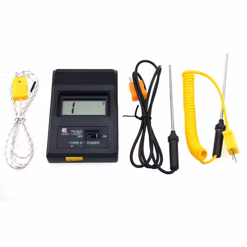 Termometru Digital Profesional Industrial cu Sondă Tip K – Măsurare până la 1300°C