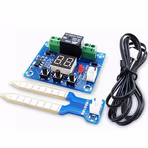 Modul Senzor Umiditate Sol cu Releu 12V – Controler Irigație Automat Grădină / Solar