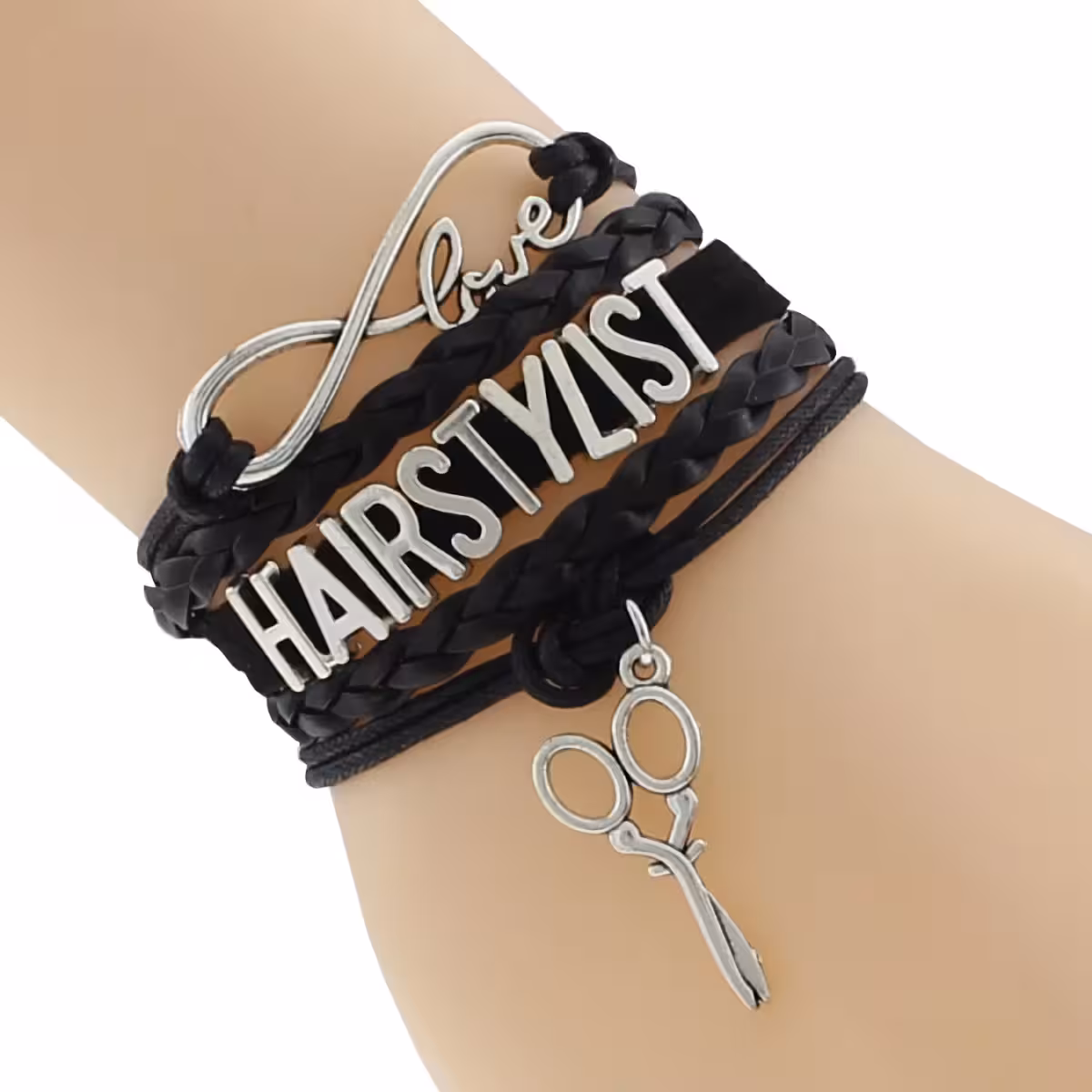 Brățară cu look modern pentru frizerii din saloane