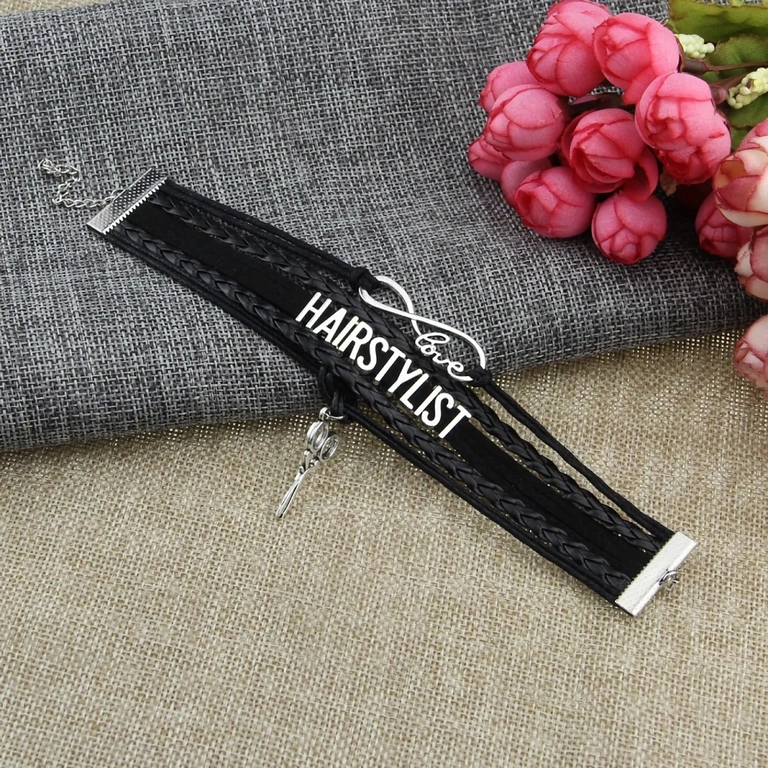 Brățară bărbați pentru stilist și frizer Brățară personalizată pentru frizeri și coafori