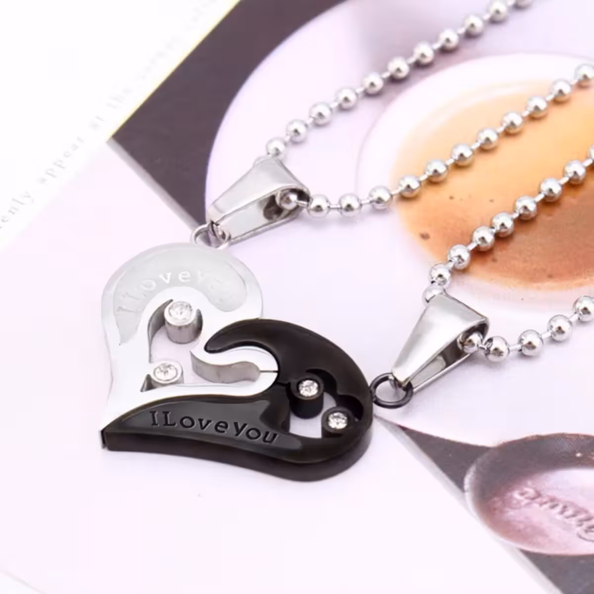 Lănțișoare inimă, cadou ideal pentru cupluri