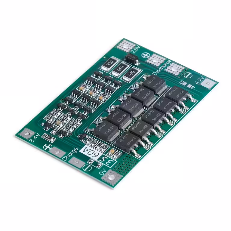 Modul BMS 3S 60A pentru Acumulatori 18650 Li-Ion – Protecție Încărcare, Descărcare și Echilibrare