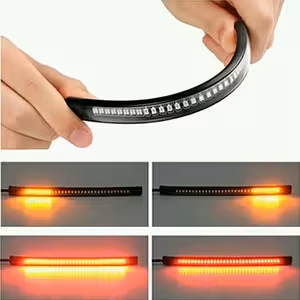 Bandă LED Stop și Semnalizare Moto, Motocicletă, Scuter, ATV – 48 LED-uri Flexibilă