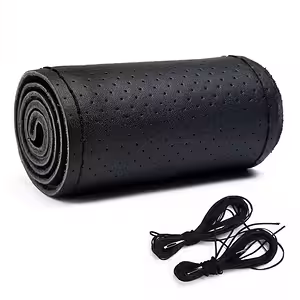 Husă Volan Piele Naturală Vițel Perforată Universală cu Ață și Ac