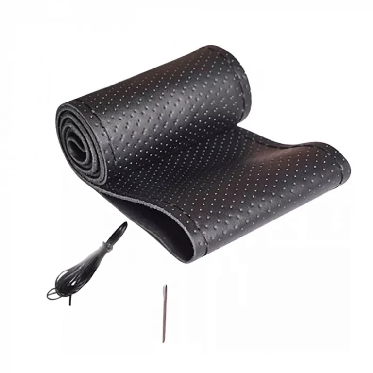 Husă volan universală din piele pentru 37-38cm Husă universală din piele naturală pentru volane auto