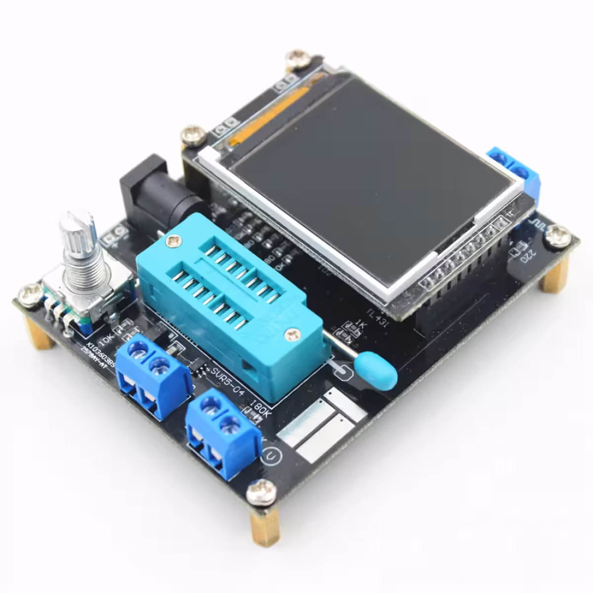 Analizor de tranzistoare cu afișaj color și detectare automată completă