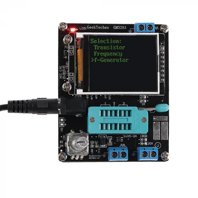 Testare componente SMD pe display Tester pentru componente SMD afișate pe ecran color