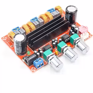 Amplificator Stereo 2.1 TPA3116D2 – 2x50W + 100W Subwoofer Clasa D, Modul Audio