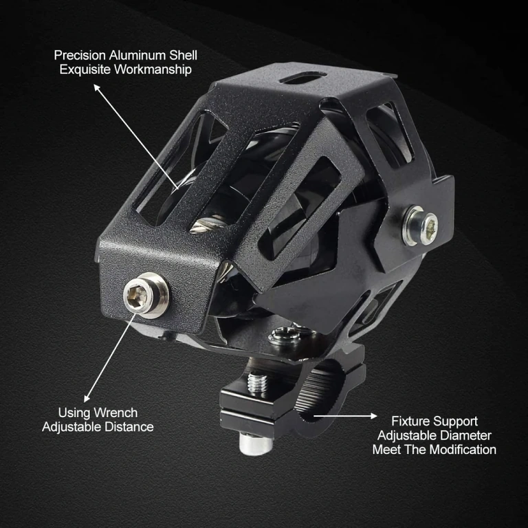 Far LED CREE U7 pentru motociclete, cu suport din inox