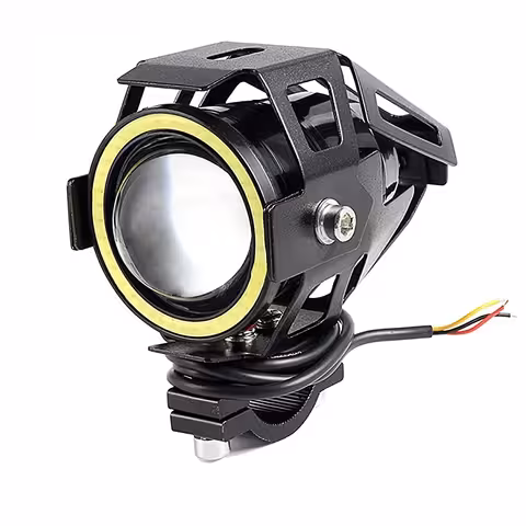 Proiector LED Moto U7 Angel Eyes – Far Universal 12–85V pentru Motocicletă, ATV, Trotinetă Electrică