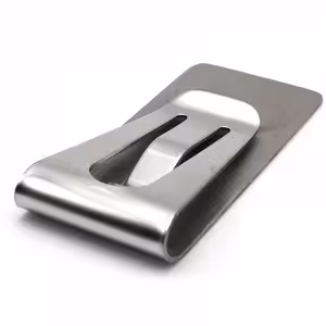 Agrafă de Bani – Money Clip Slim Minimalist din Oțel Inoxidabil pentru Carduri și Bancnote