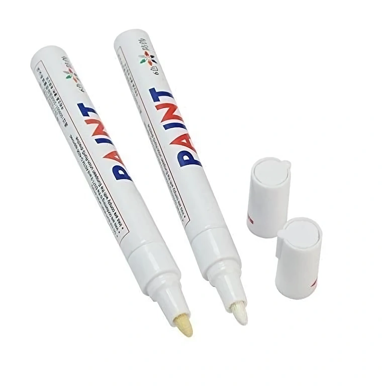 Marker alb ideal pentru cauciucuri de autoturisme sau biciclete