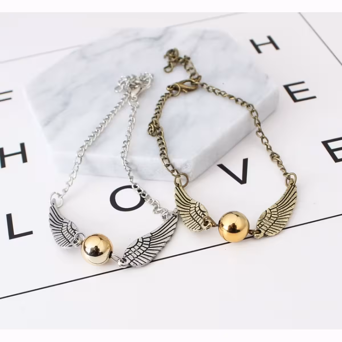 Brățară elegantă cu simbolul Relicvelor Morții din Harry Potter