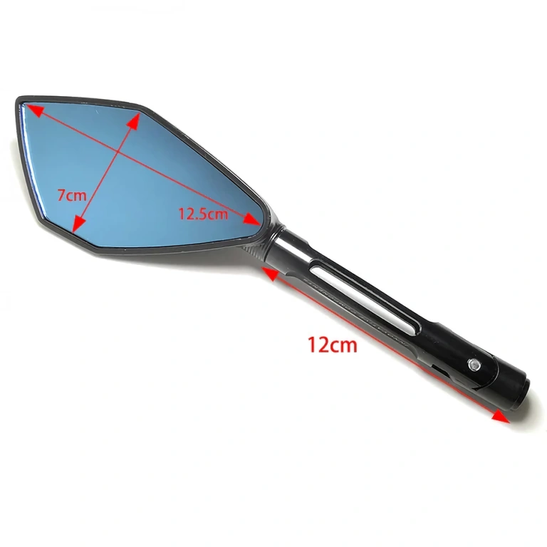 Set oglinzi negre ghidon motocicletă Oglinzi elegante cu prindere rezistentă pentru orice tip de motocicletă