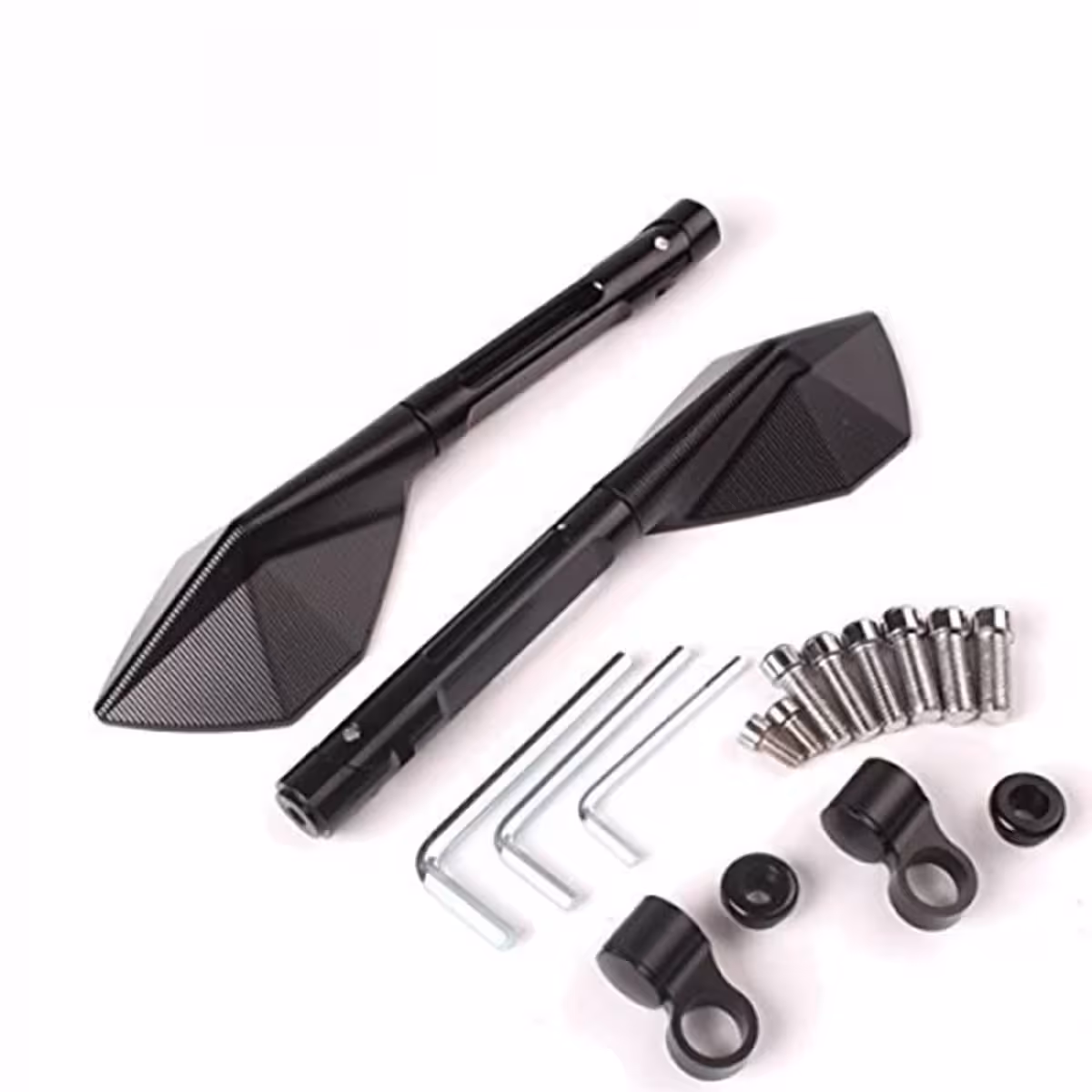 Oglinzi pentru motocicletă din aluminiu prelucrat CNC, design premium tip Rizoma