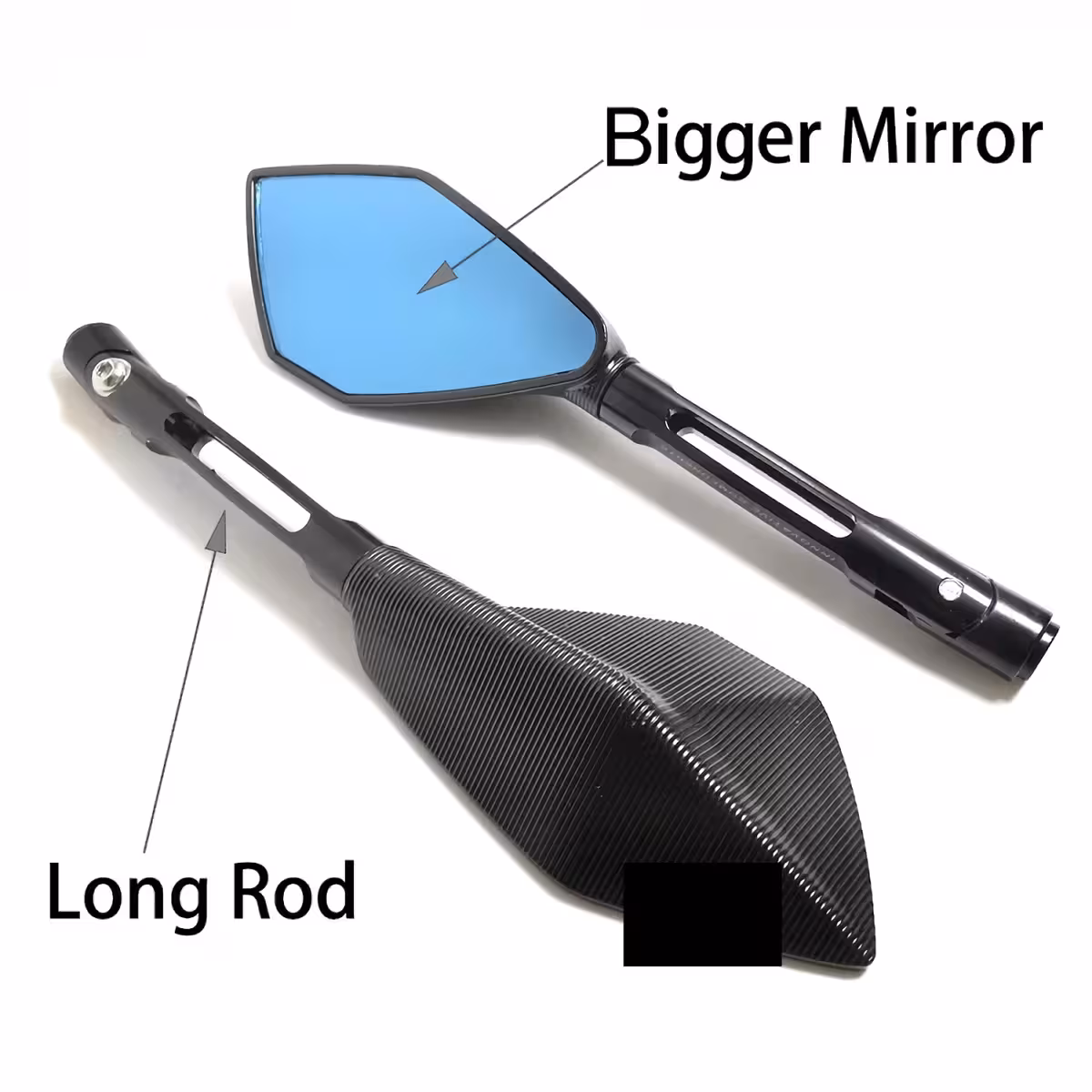 Sticlă cu unghi larg pentru vizibilitate sporită, design ergonomic