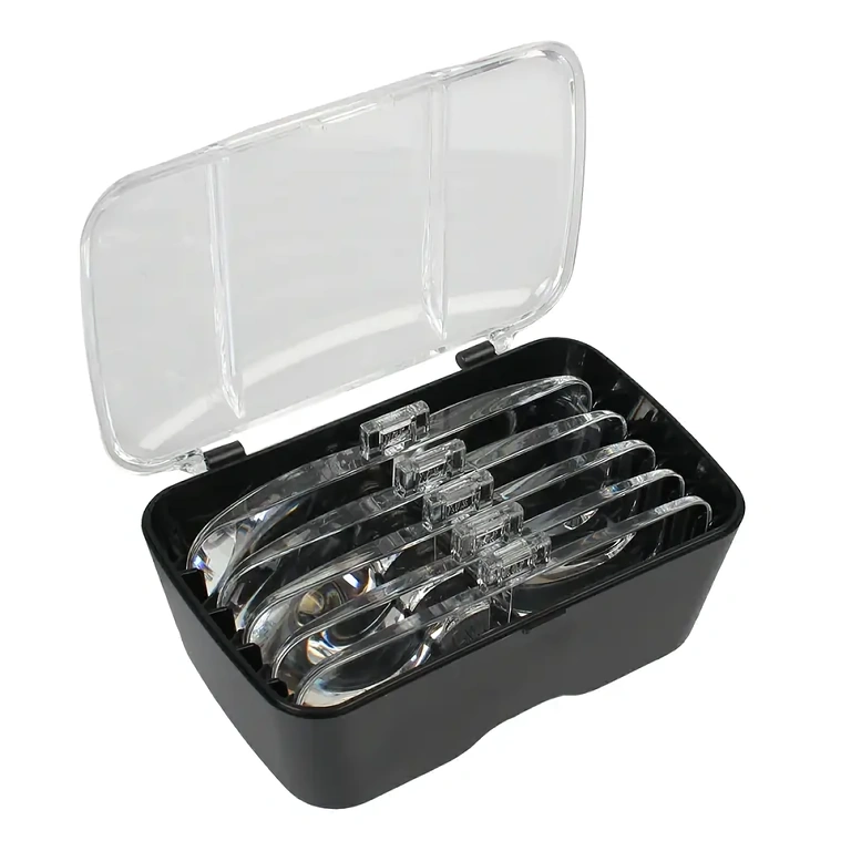 Ochelari de mărire cu husă inclusă și panza de curățare pentru lentile