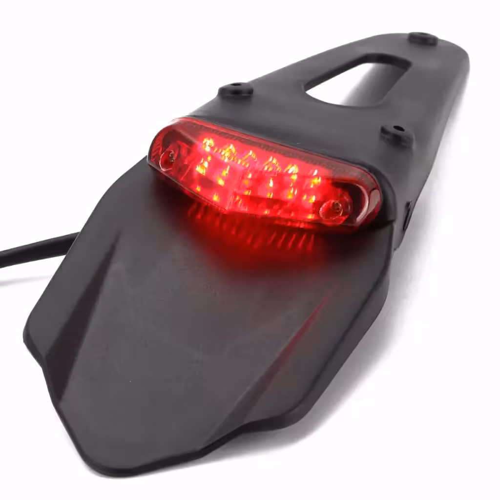Aripă Moto Spate cu Lampă LED – Codiță Aparatori Enduro, Motocross, Off-Road
