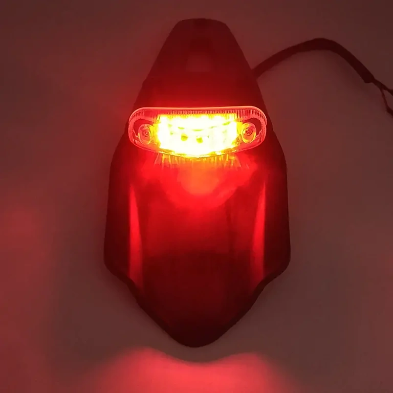 Lumină frână LED roșie dirtbike Lampă spate LED pentru frână cu 12 LED-uri roșii, compatibilă off-road