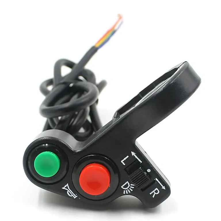 Comutator cu 7 fire sistem electric bicicletă Comutator complet cu 7 fire, control semnalizare și lumini