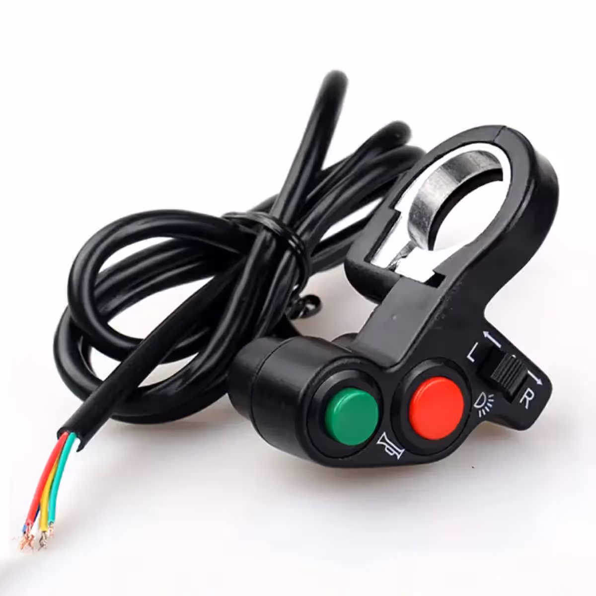 Buton de control ATV cu funcții de lumini, semnalizare și claxon, compatibil 12-48V