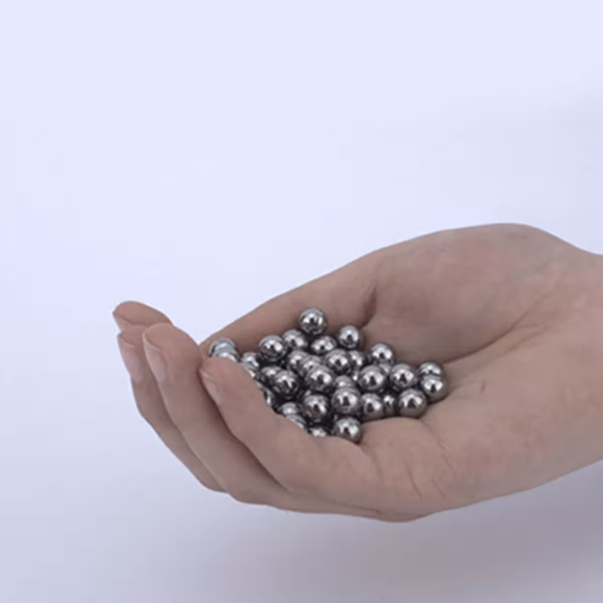 Set complet de 100 bile oțel 8 mm pentru praștie, forma sferică, netedă