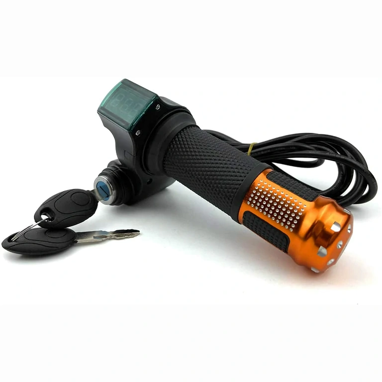 Manetă cu cheie și afișaj baterie pentru trotinetă electrică 12V-72V