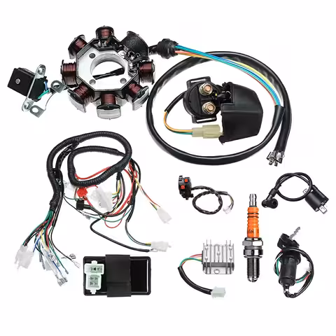 Instalație electrică completă ATV chinezesc 150cc 200cc 250cc 300cc – cablaj complet motor vertical 4T