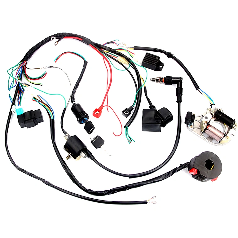 Set complet de piese electrice ATV: CDI, bobină, releu, regulator, contact