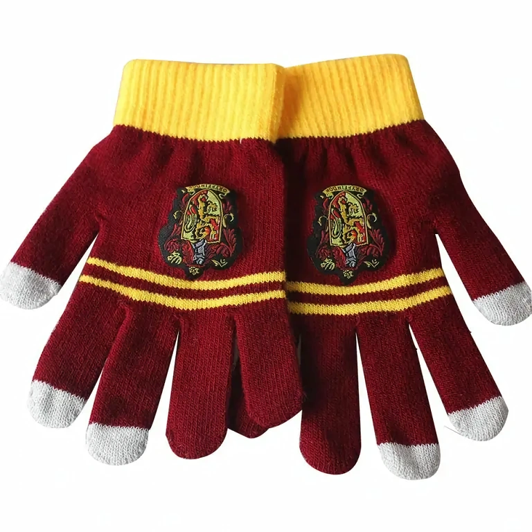 Mănuși stil Harry Potter Gryffindor pentru copii și adulți, perfecte pentru sezonul rece