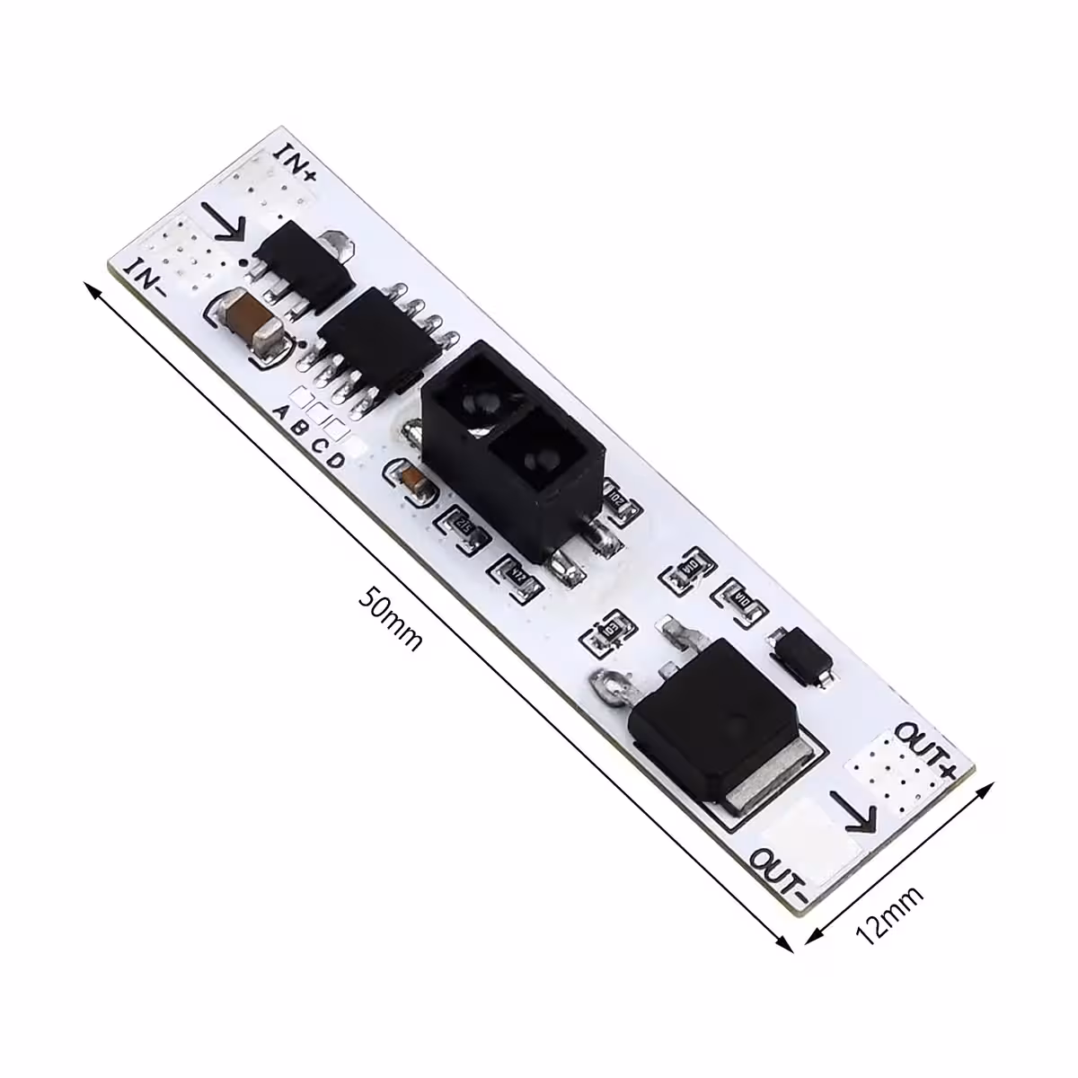 Diagrama cu dimensiuni și indicații pentru montajul senzorului XK-GK-4010A