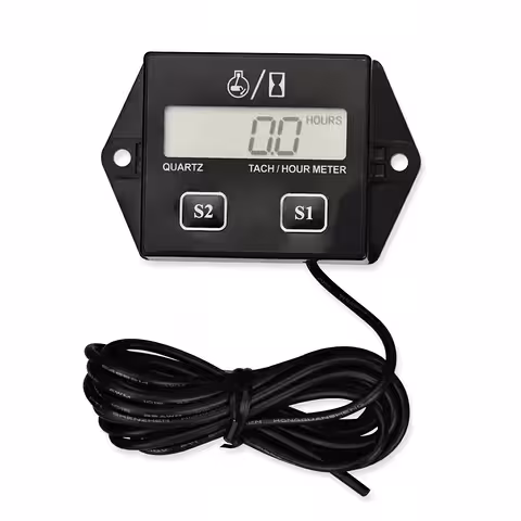 Mini turometru digital montat pe motor benzină 2T