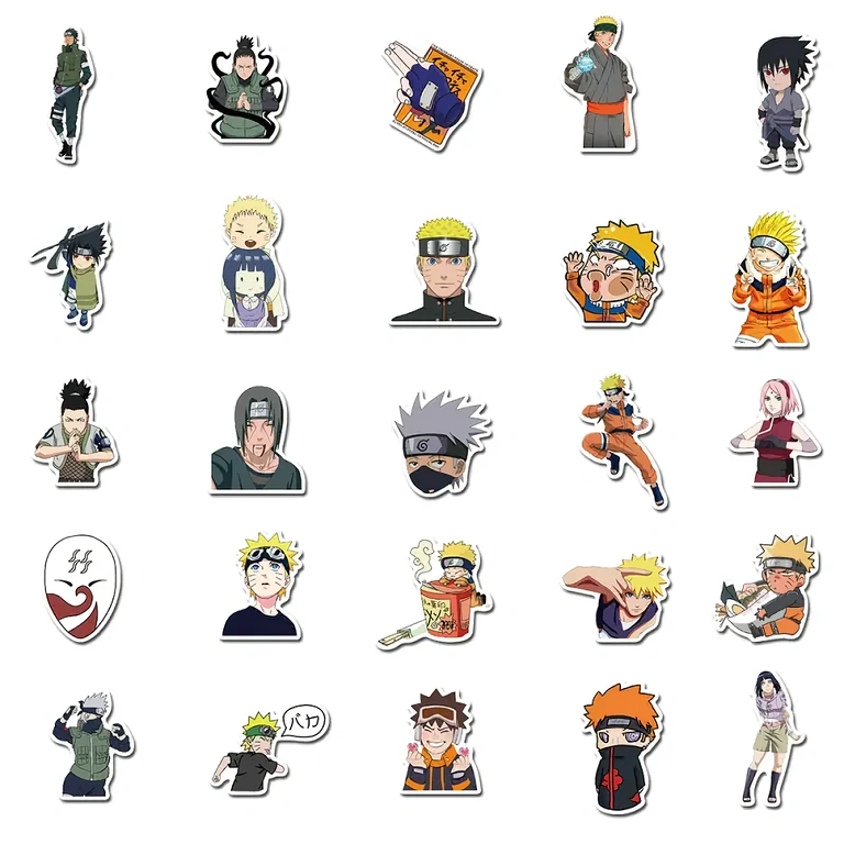 Set de stickere Naruto rezistente la apă și UV