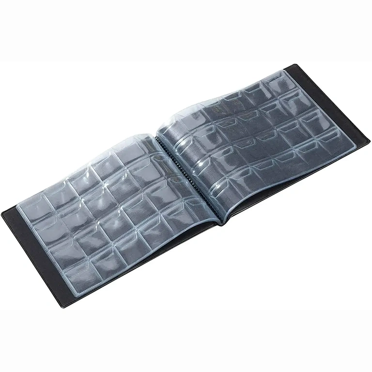 Clasor mare pentru monede, dimensiuni 3x3 cm per buzunar