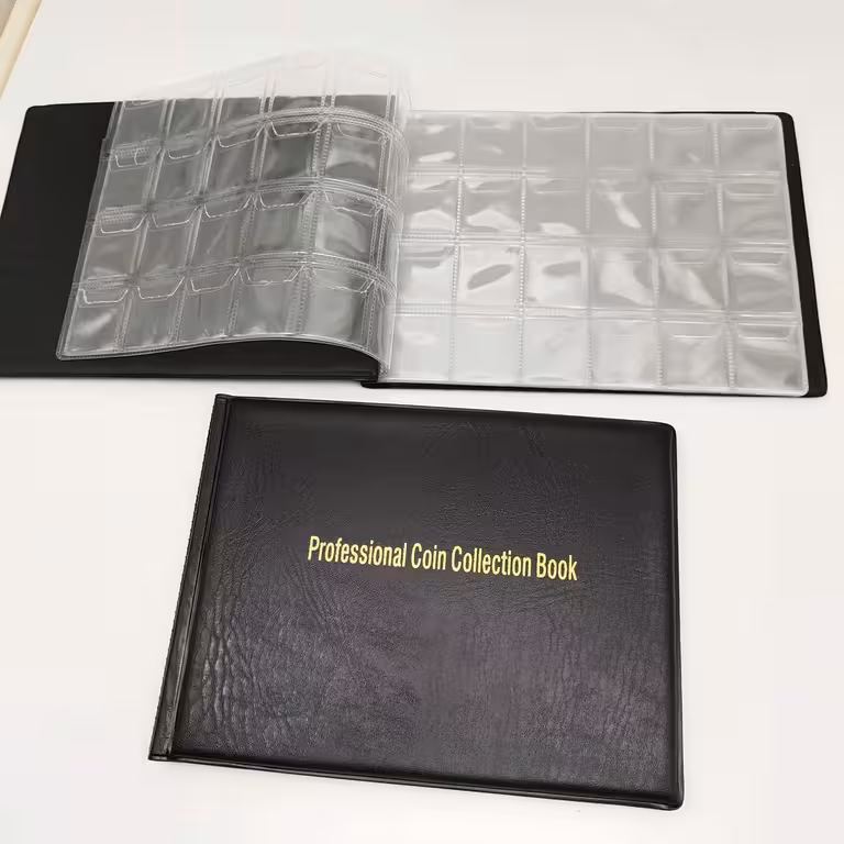 Album clasor pentru colecționat monede – capacitate 240 monede numismatice