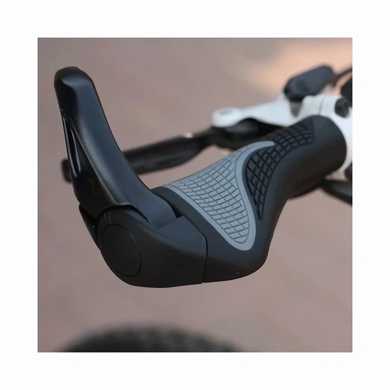 Mansoane negre bicicletă cu prindere din cauciuc Gripuri simple și eficiente pentru biciclete urbane sau de munte