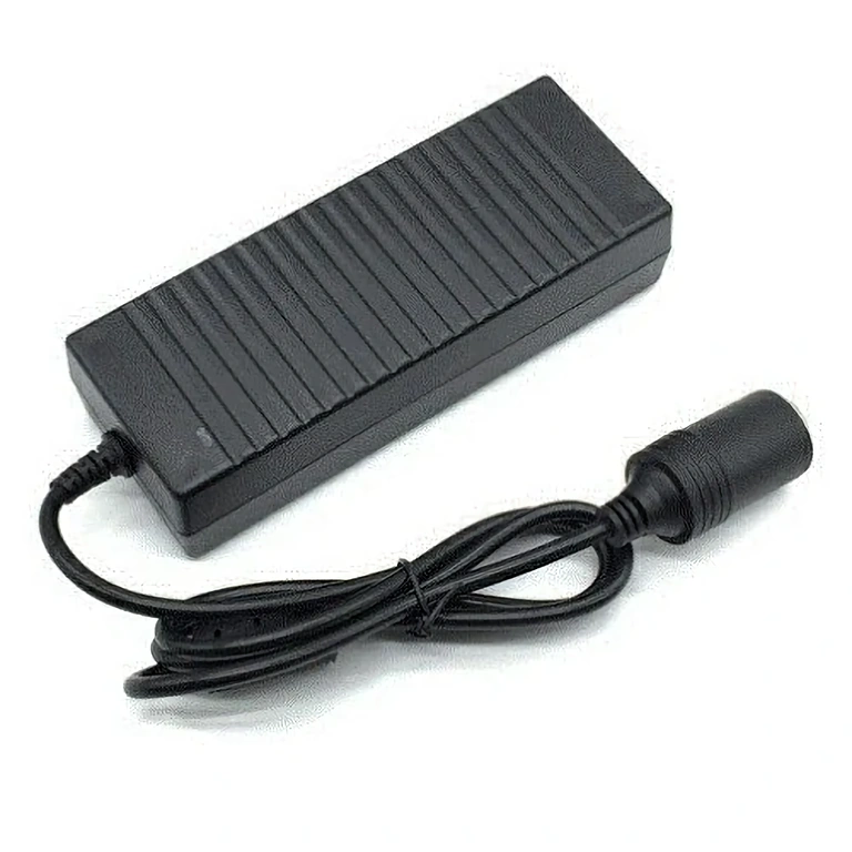 Convertor tensiune 220V la 12V pentru auto Convertor priza de 220V la 12V cu mufă brichetă pentru alimentare echipamente auto