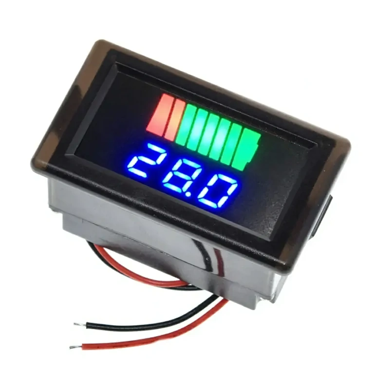 Indicator LED nivel baterie 12V-72V universal Afișaj LED pentru verificarea nivelului bateriei auto, trotineta, bicicleta sau tractor