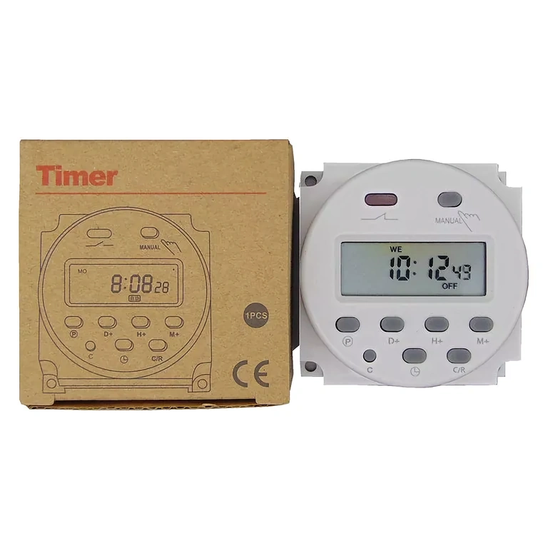 Timer electronic 12V cu microcontroler și afișaj pentru setări zilnice sau săptămânale