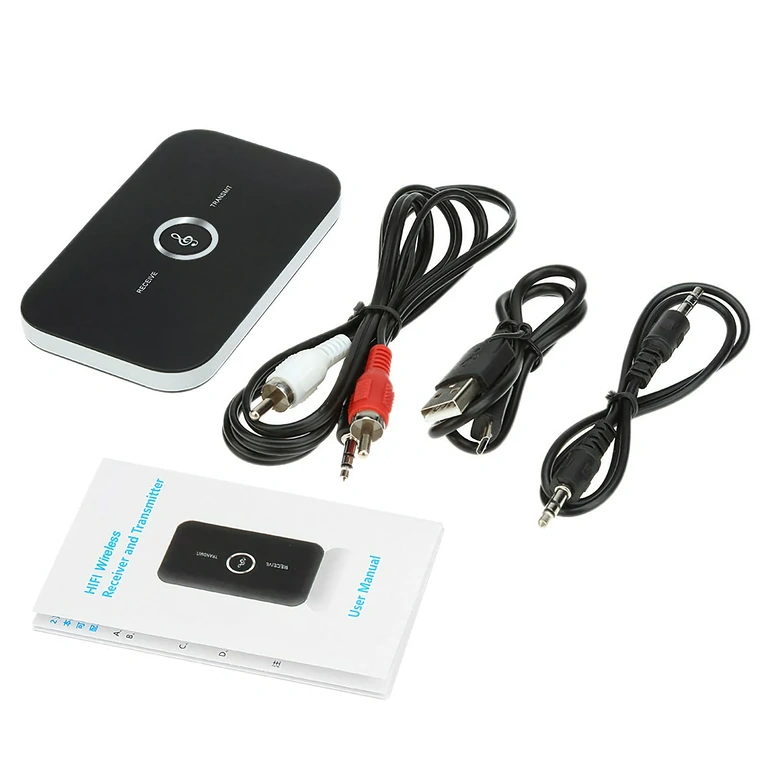 Emitator audio Bluetooth pentru televizor Adaptor Bluetooth pentru transmisie de la TV către căști sau boxe Bluetooth