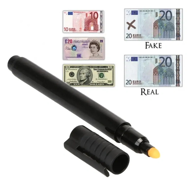 Verificator tip marker pentru bancnote, funcționează fără lumină UV